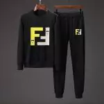 fendi tracksuit set ensemble de survetement regular fit round neck fn1874